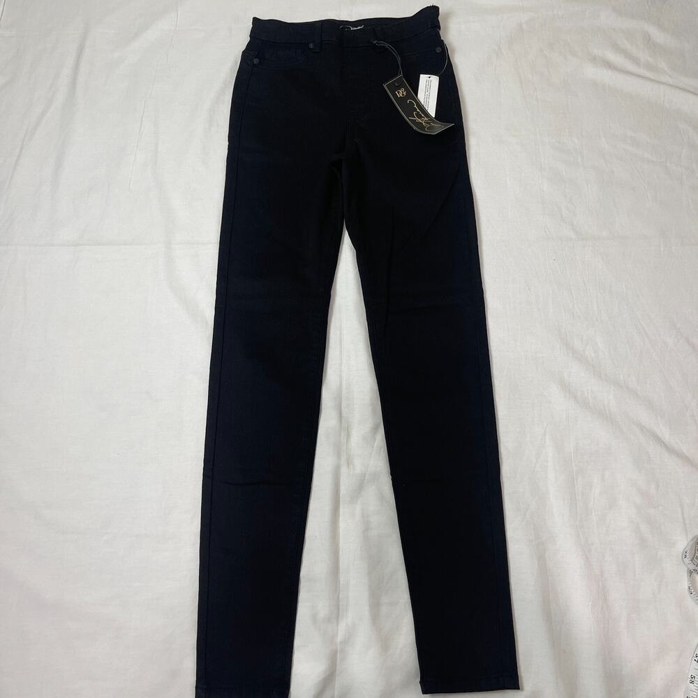 DG2 by Diane Gilman‎ Womens FLEXstretch Denim 5-Pocket Jegging Black XXST
